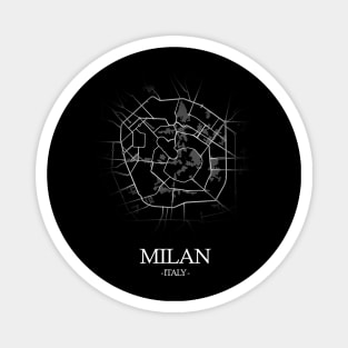 Milan City Map - Italy Cartography Magnet